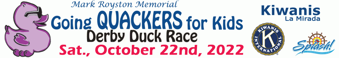 Going Quackers for Kids Derby Duck Race