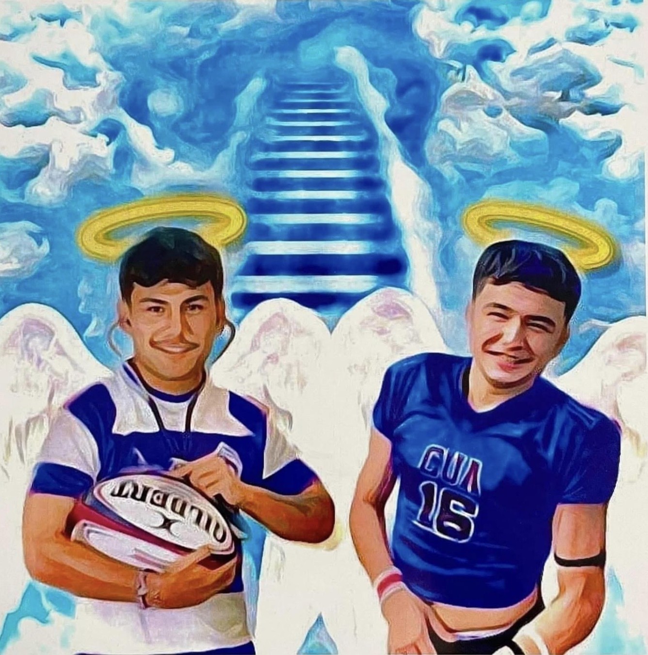 John & Jessie God's Angels glistening in the water