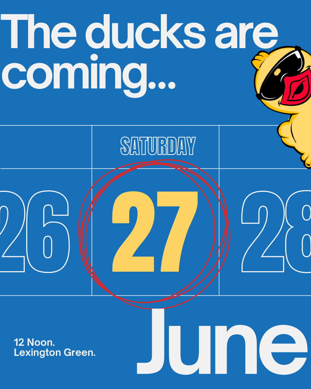 12 Noon at Lexington Green (Around the back by Palmers)